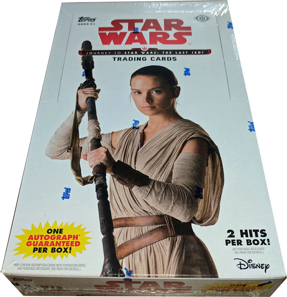 Topps Star Wars Journey to the Last Jedi Factory Sealed Hobby Box 2 Hits per box