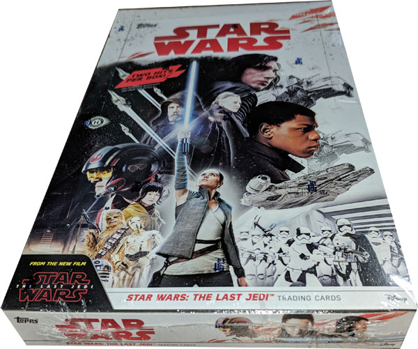 Star Wars The Last Jedi Series 1 Factory Sealed Hobby Box 24 Packs 